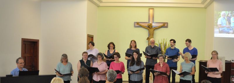 Gospelchor der Gnadenkirche beim Gottesdienst am 12. Juni 2022